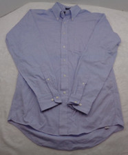 TownCraft Long Sleeve Button Down Shirt Mens 15 1/2 x 34/35 lite Blue