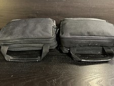 Lot of 2 NOKIA C250 MK II Vintage Car Cell Phone Black Complete w/ Bag Turns On