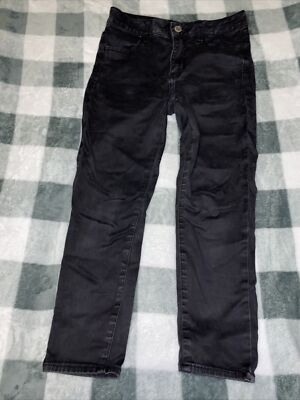 AMERICAN EAGLE Size 6 Hi-rise Jegging Crop Super Super Stretch Black Faded
