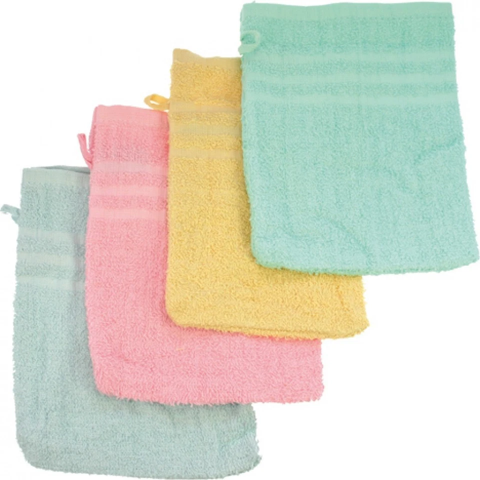 5 x toilet gloves shower bath 100% cotton 21 x 16 cm - Image 2 of 2