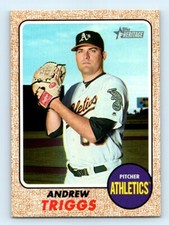 2017 Topps Heritage Andrew Triggs Oakland Athletics #563