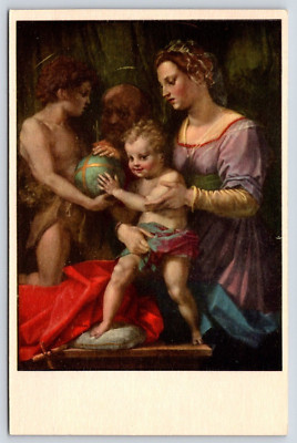 Andrea Del Sarto The Holy Family  Vintage Postcard