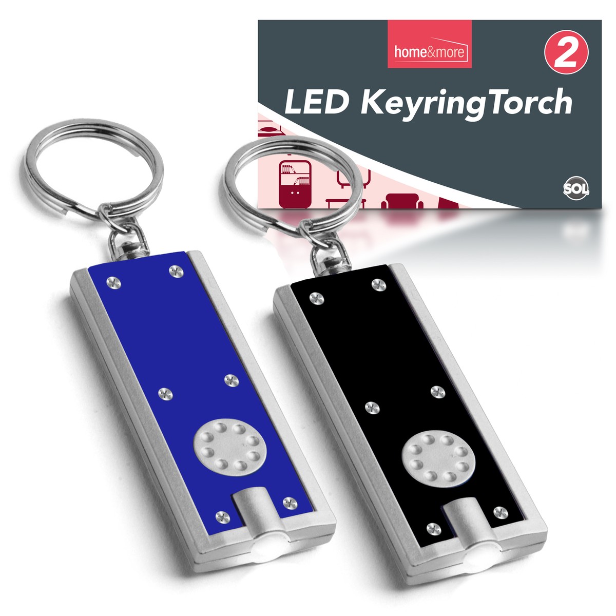 LED Keychain Light Ultra Bright Flashlight Keyring Camping Mini