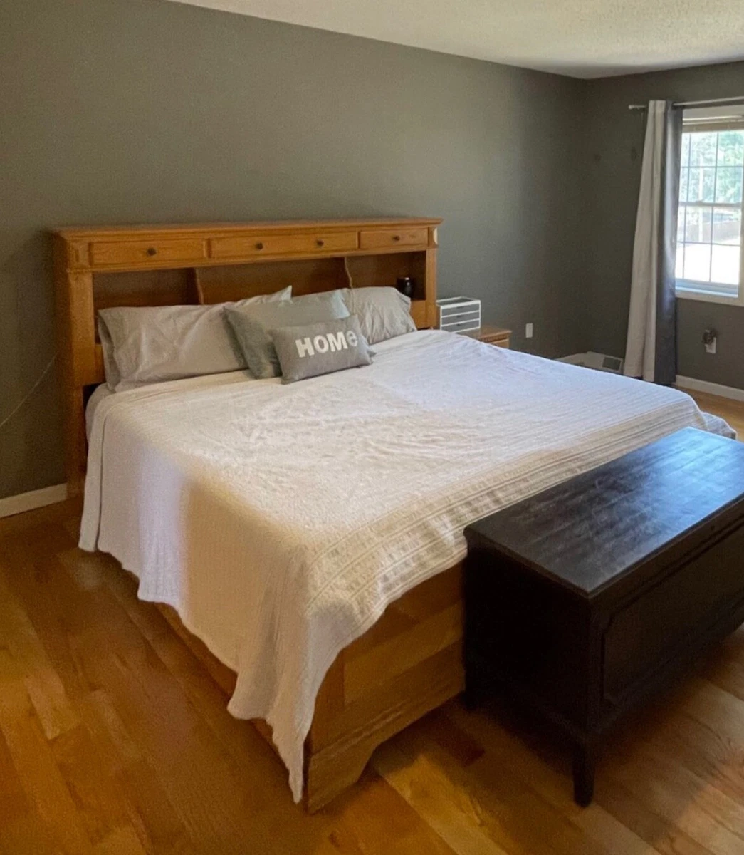 Diy oak bed frame deals