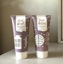 GOLDESSENCE SET OF FOOT SCRUB  FOOT LOTION -EUCALYPTUS MINT