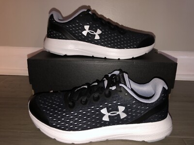 NEW Under Armour GS Charged Impulse Shoes Black 3022940-001 Youth Size 4Y 5Y