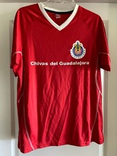 NEW CLUB DEPORTIVO CHIVAS DEL GUADALAJARA MEXICO MEXICAN RED JERSEY SHIRT MENS S