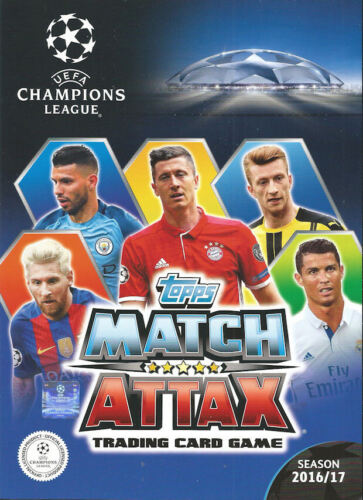 MATCH ATTAX 2016/17 CHAMPIONS LEAGUE - 100 CLUB/EXCLUSIVE LIMITED EDITION/NORDIC - Picture 1 of 53