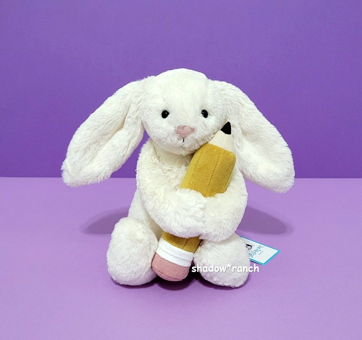  Bashful Bunny with Pencil ぬいぐるみ Bashful Bunny with Pencil - Official Jellycat