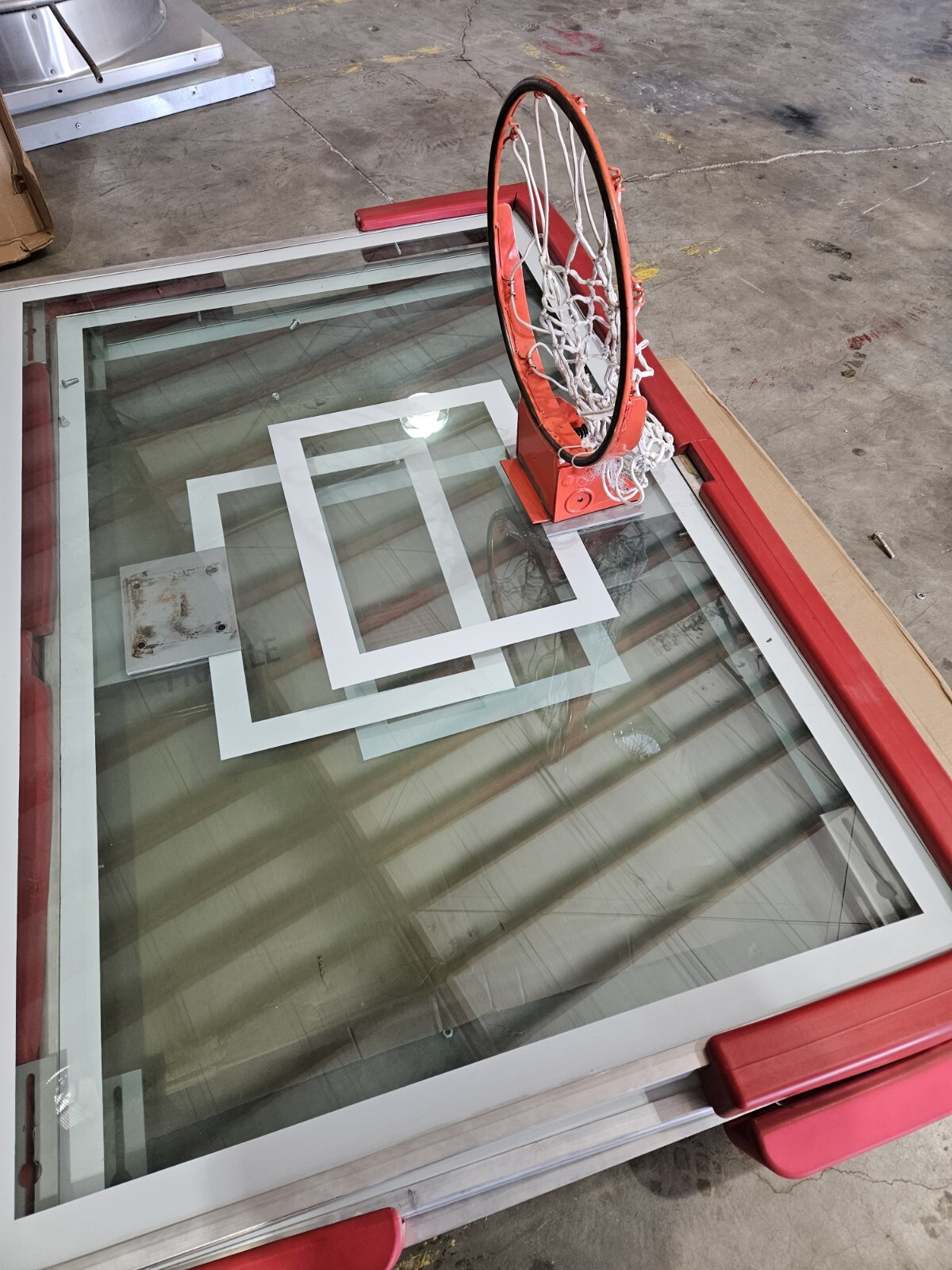 Commercial Grade basketball backboard and rim combo 6ft X 4ft eBay