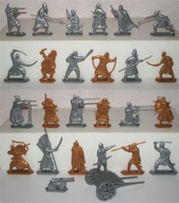 GORYNYCH-Plast Flat Toy Soldiers Legends of Siberia 24 figures . Scale 1:32