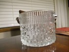 Vintage Teleflora Glass Ice Bucket With Chrome Handle Made In France — photo 3