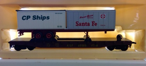 Model Power 51' Flat W/2-20' Containers HO Electric Trains - Picture 3 of 4