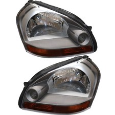 For 2005-2009 Hyundai Tucson Headlights Headlight Assembly 1 Pair Set Headlamp