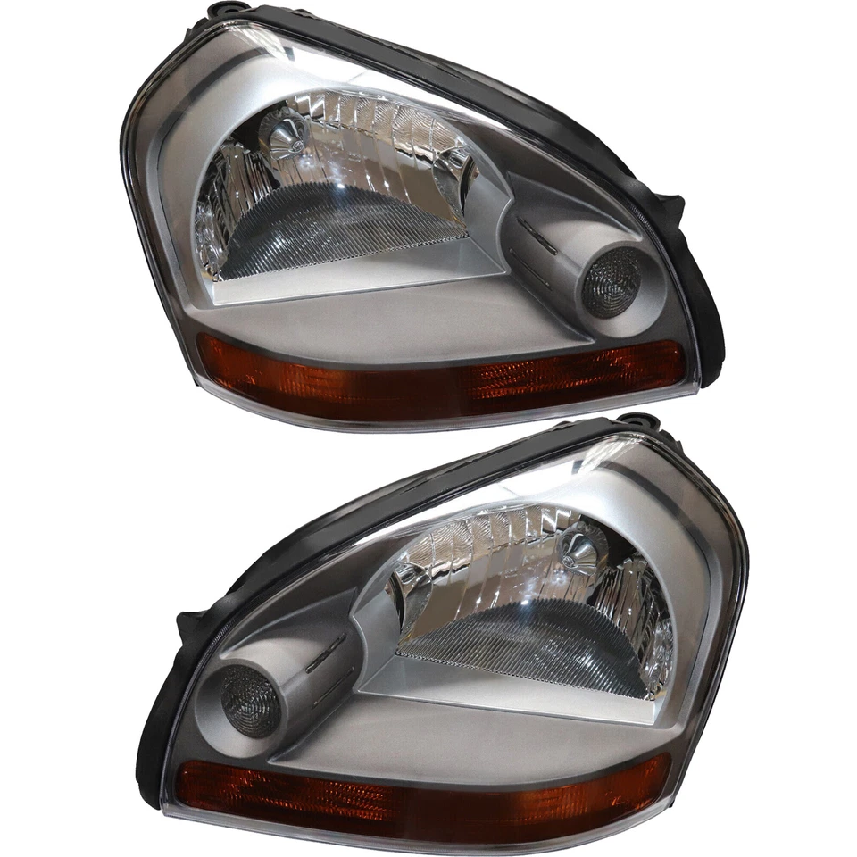 Pair For 2005-2009 Hyundai Tucson Headlights Headlamps Left & Right 2Pcs — 第 3/4 张图片
