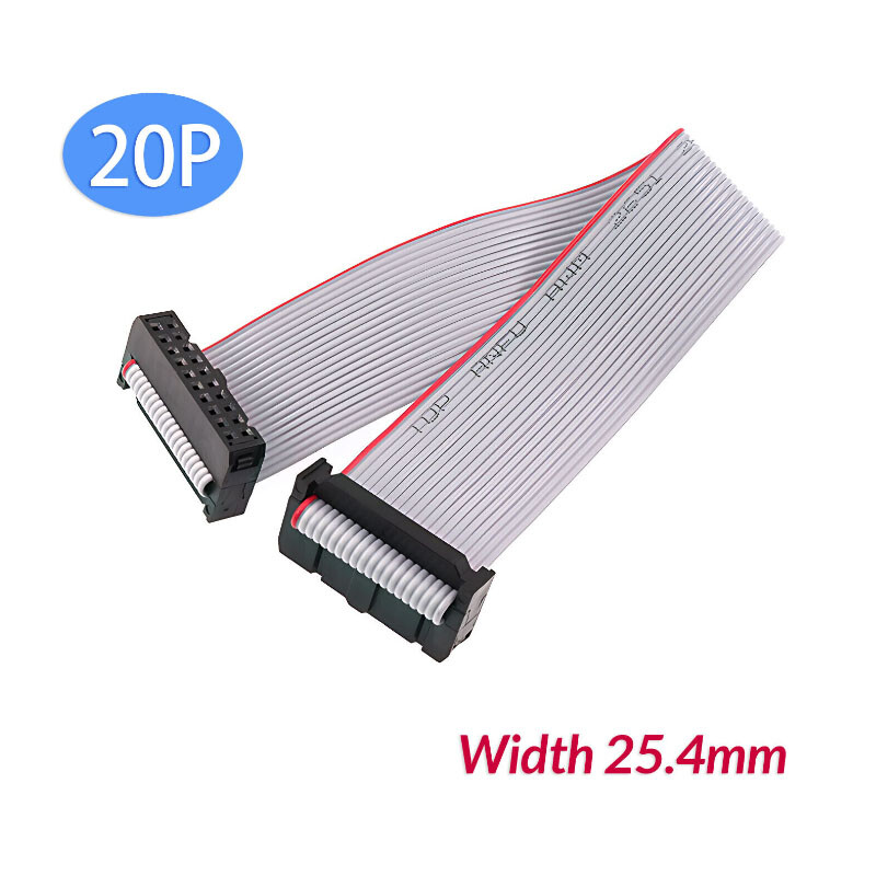 IDC 6-64 Pin Flat Ribbon Cable Female Connector, 2.54MM Pitch Length ...
