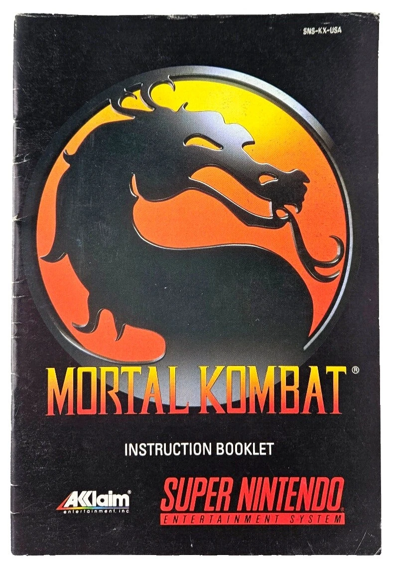 Nintendo SNES Original Video Game Manuals, Inserts & Box Art in English