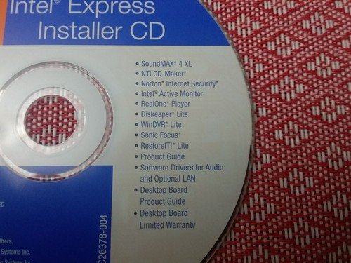 Intel Express Installer CD - Picture 2 of 2