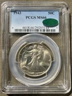 1943 Walking Liberty Half Dollar 50C ~ PCGS MS66 CAC ~ Free Shipping