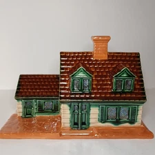 Vintage 1979 Byron Molds Christmas Village House Ceramic 5'' NO POWER CORD