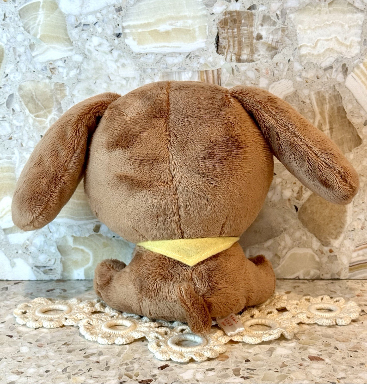 Fukuya Taremimi Yonhiki Plush Dog  8" NEW without tags Soft Kawaii Puppy Japan