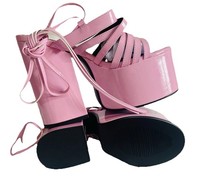 LAMODA LMS 434 Pink Patent Platform Heels – UK 7 – NEW in Box