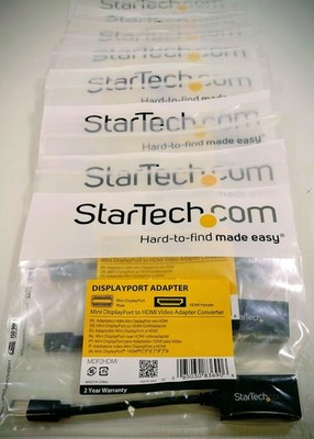 StarTech MDP2HDMI Mini Displayport DP to HDMI Video Adapter Converter - Lot Of 8