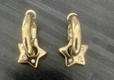 Modeschmuck Ohrstecker mit Sternanhänger und...