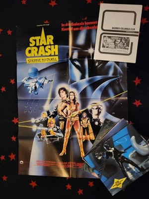 Star Crash - 10 Aushangfotos + KINOPLAKAT + WR Marjoe Gortner Caroline Munro