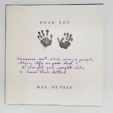 Dear Zoe Book Letters to My Miracle Grandchildren Hardcove Max Depree