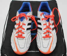 Botines de fútbol Adidas 11PRO para hombre 9,5 blanco adipuro negro naranja cuero miadidas