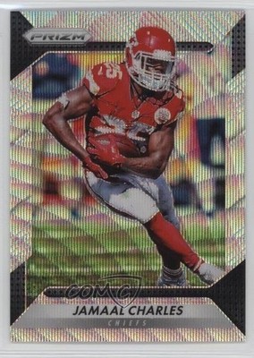 2016 Panini Prizm Blue Wave Prizm 140/149 Jamaal Charles #174 4k8