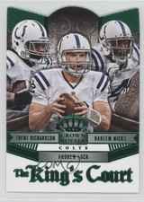 2014 Panini Crown Royale The King's Court Green Andrew Luck Hakeem Nicks 4y4