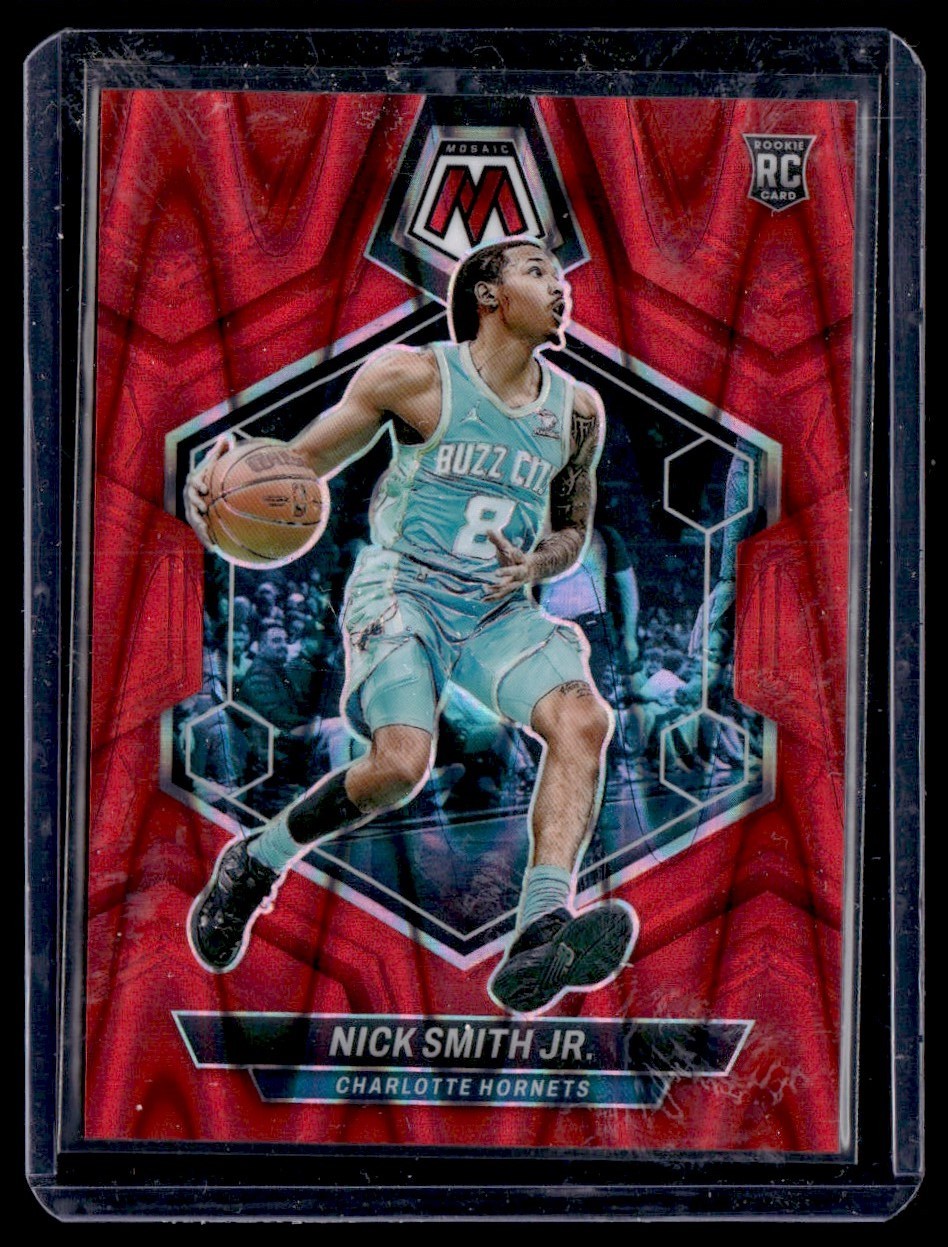 2023-24 Panini Mosaic Red Seismic Rookie Nick Smith Jr. 92/299 #242
