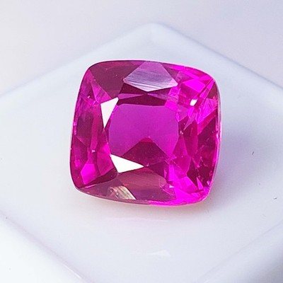 9 Ct Natural Pink Ruby Certified Square Cushion Shape Loose Gemstone