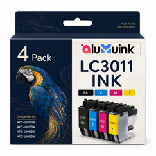 LC3011 Ink Cartridges High Yield Replacement for MFC-J491DW J497DW J690DW J895DW