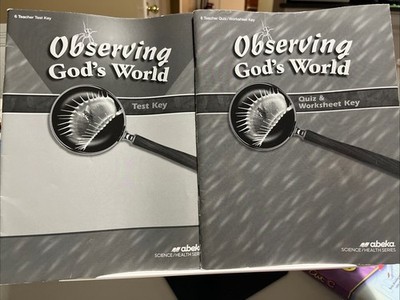 Abeka 6th Grade Observing Gods World - Test Key - Quiz Worksheet Key - Teacher
