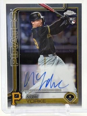2025 Topps Chrome NICK YORKE RC Rookie Auto Autograph Pittsburgh