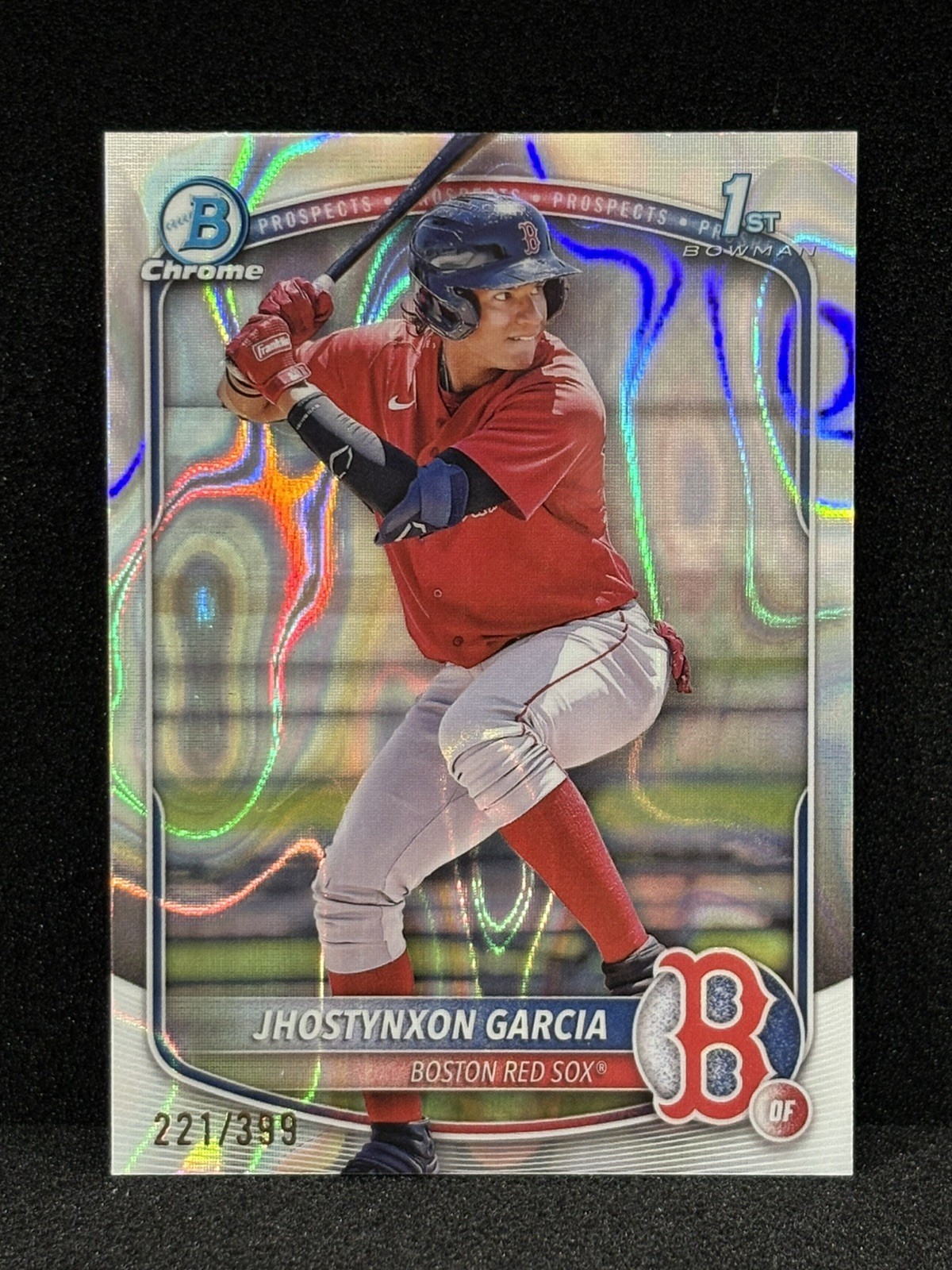 🔥🔥2025 Bowman Chrome 1st - Jhostynxon Garcia - Lava Refractor /399 Red Sox🔥🔥