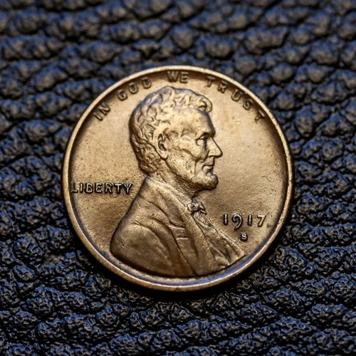 (ITM-7213) 1917-S Lincoln Cent ~ AU+ Condition ~ COMBINED SHIPPING!