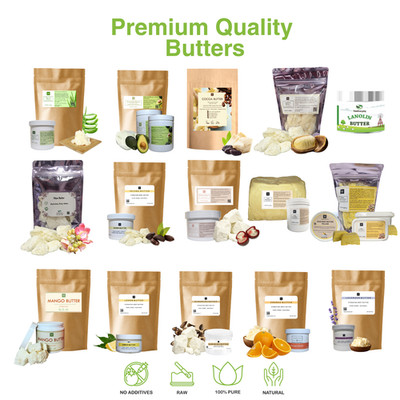 Cosmetic Butter 100% Pure Raw Natural Cold Pressed Unrefined Skin Face Hair Body