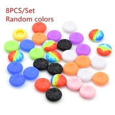 8Pcs Colorful Silicone Handle Rocker Stick Caps For PS4/PS3 Xbox 360/Xbox One A