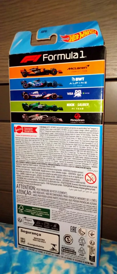 Hot Wheels Diecast Formula 1 Gift-Coffret N. 5 Formula One Cars 2024 1:64 - Immagine 3 di 4