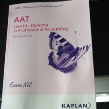 AAT LEVEL 4 KAPLAN PERSONAL TAX FA 2025 AQ2022 NEW (LATEST) EXAM KIT