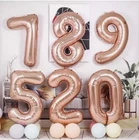 40" Giant Foil Number Balloons 0-9 Air Helium Birthday Party Balloon Age Wedding