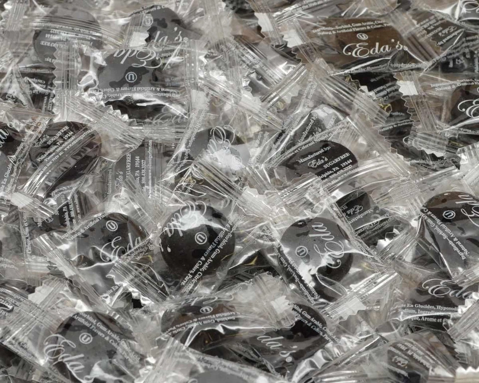 Eda's Sugar Free Chocolate Mint Wrapped Candy Candies 1 Pound