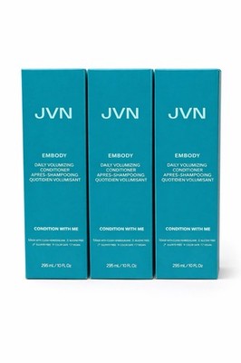 JVN Embody Daily Volumizing Conditioner 295ml / 10oz (3 Pack) Vegan NEW 