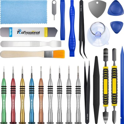 26 Pieces Opening Repair Tool Kit Screwdriver Set for Fix Apple iPhone 15 14 ...