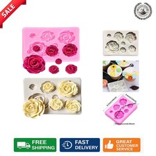 2PCS Rose Flower Silicone Molds - Elegant Cake  Chocolate Decorating Essentials