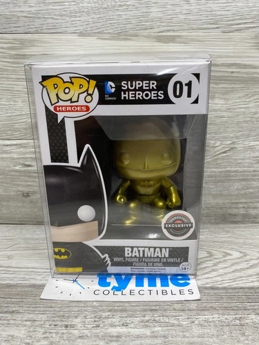Funko Pop Heroes 01 Batman Gold GameStop Exclusive Vinyl Figure